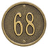 6" Diameter Round Wall Address Plaque