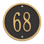 6" Diameter Round Wall Address Plaque