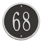 6" Diameter Round Wall Address Plaque
