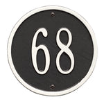 6" Diameter Round Wall Address Plaque