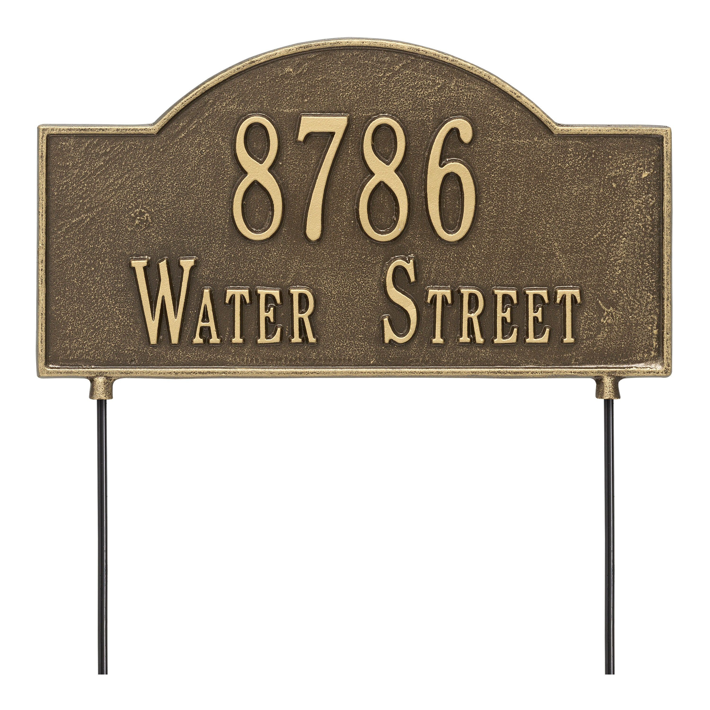 Personalized 2-Sided Arch Lawn Plaque