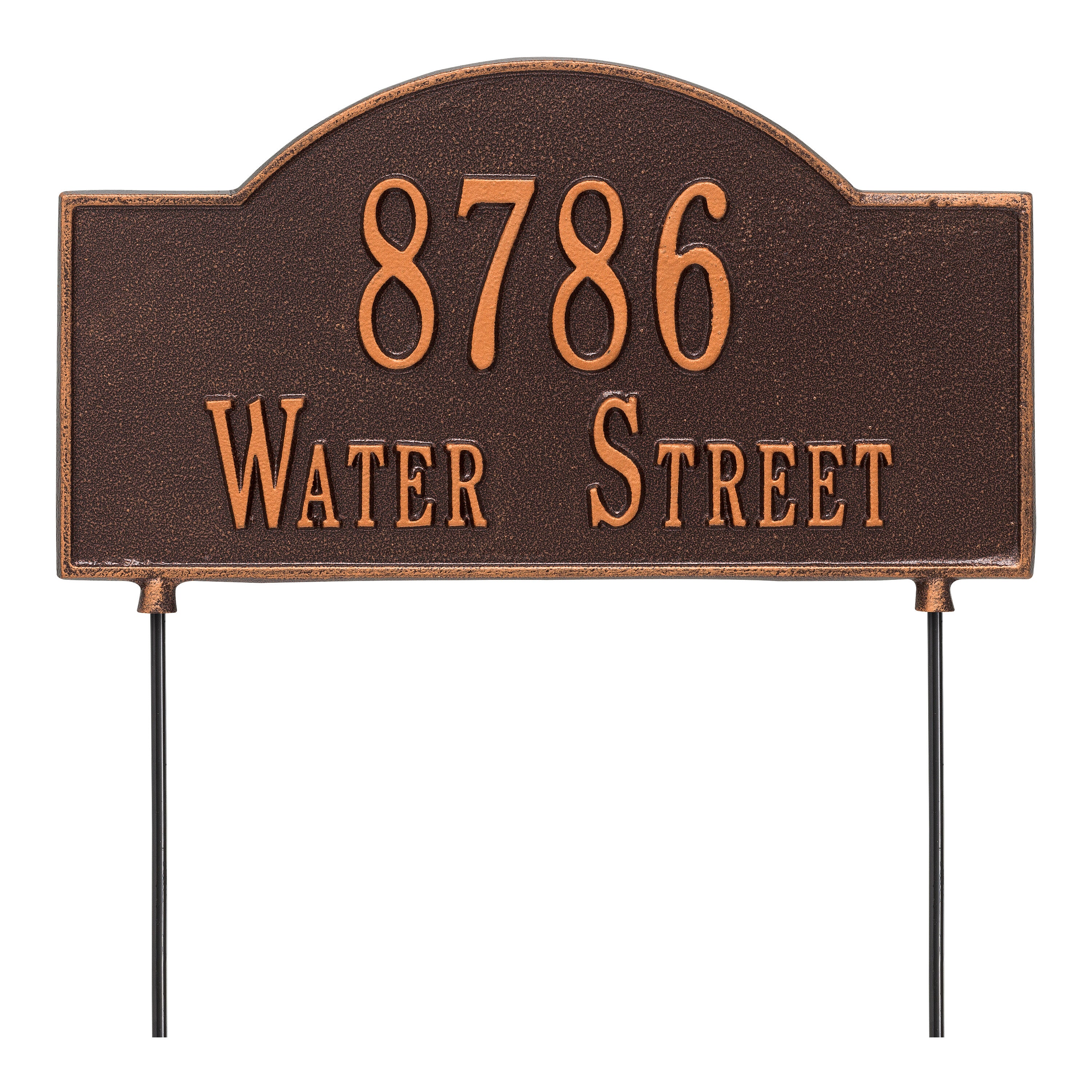 Personalized 2-Sided Arch Lawn Plaque