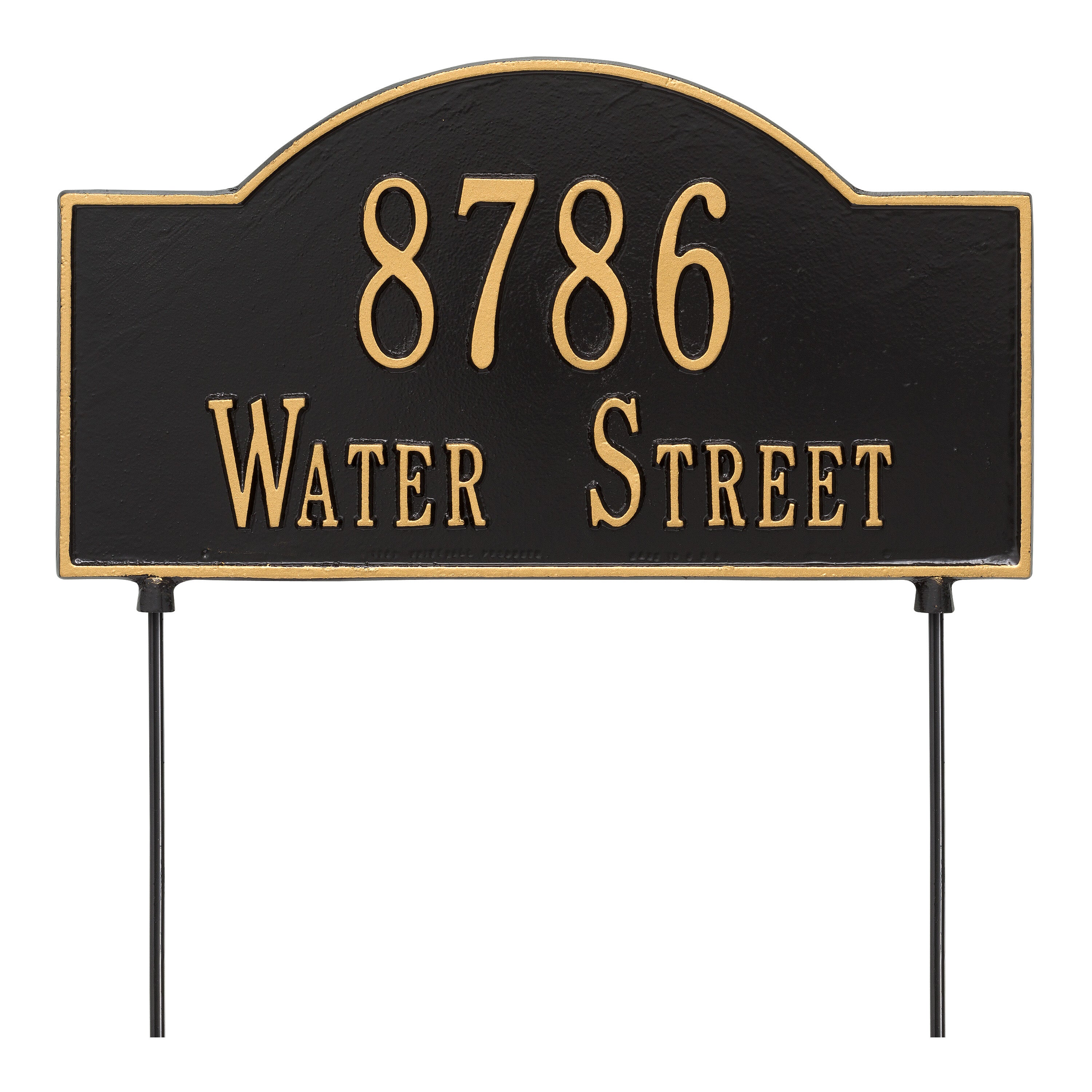 Personalized 2-Sided Arch Lawn Plaque