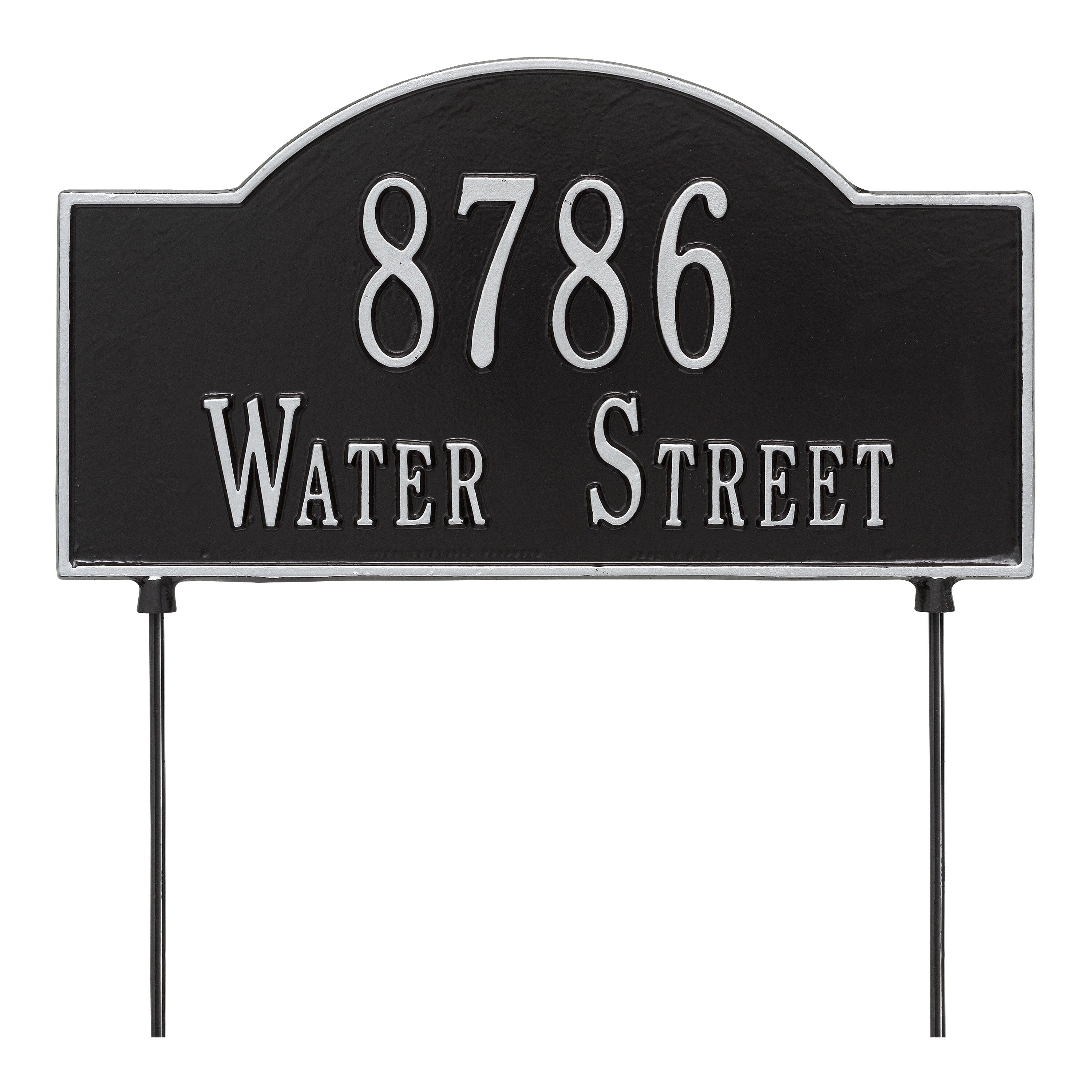 Personalized 2-Sided Arch Lawn Plaque