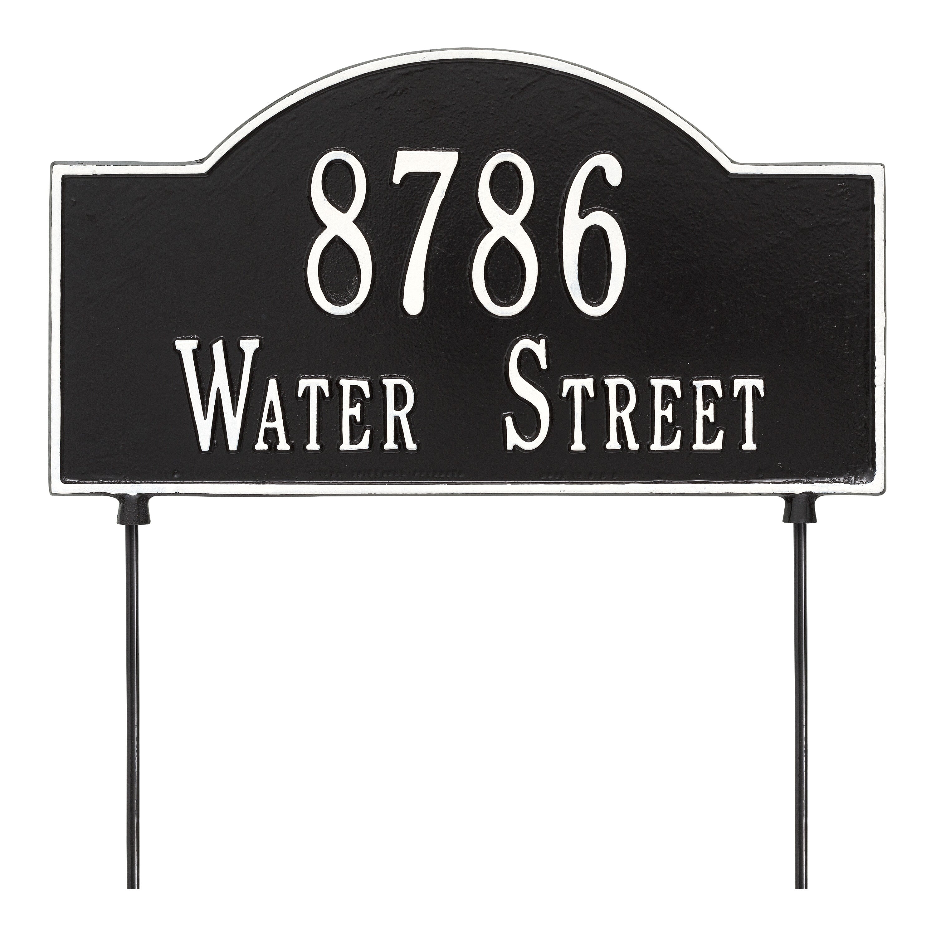 Personalized 2-Sided Arch Lawn Plaque