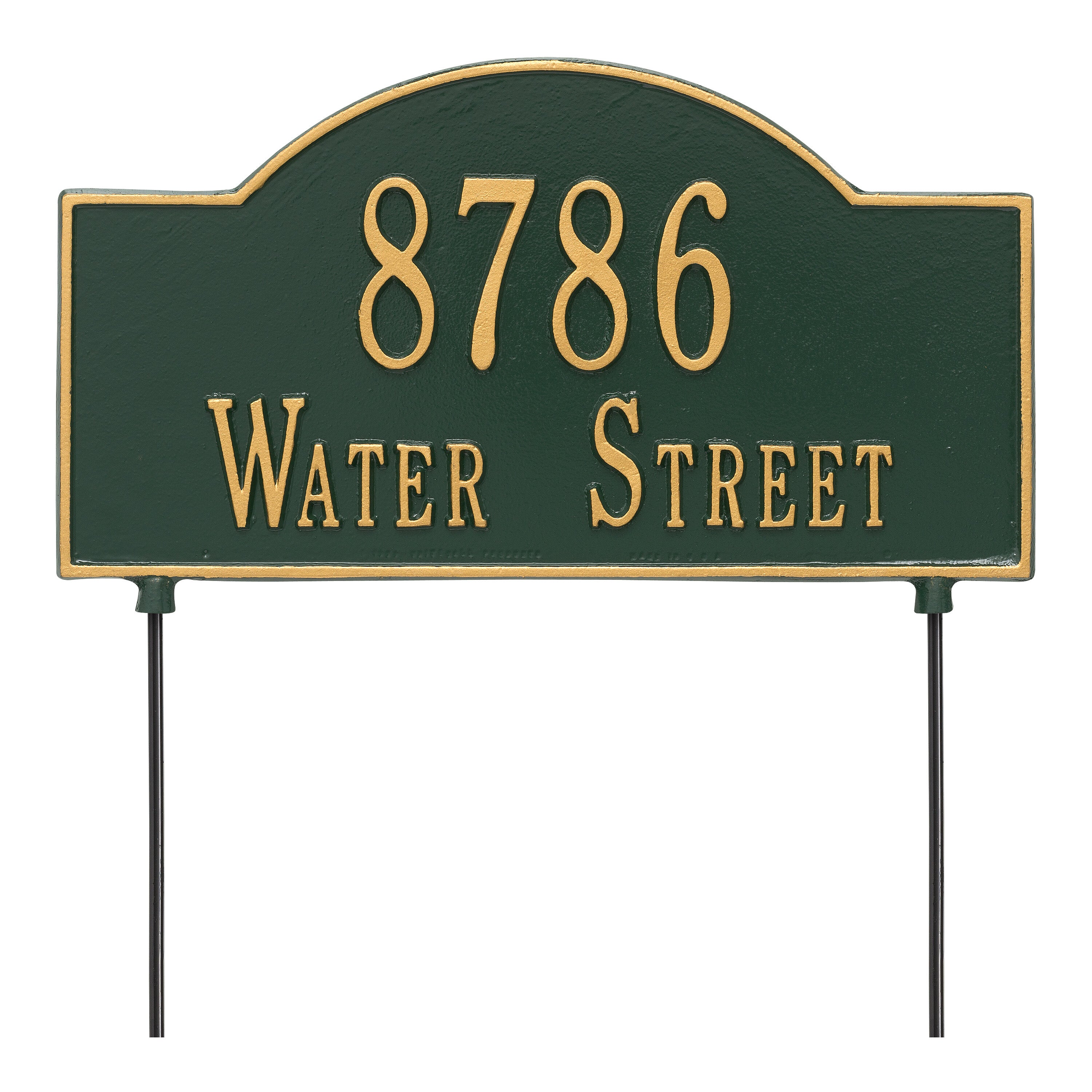 Personalized 2-Sided Arch Lawn Plaque