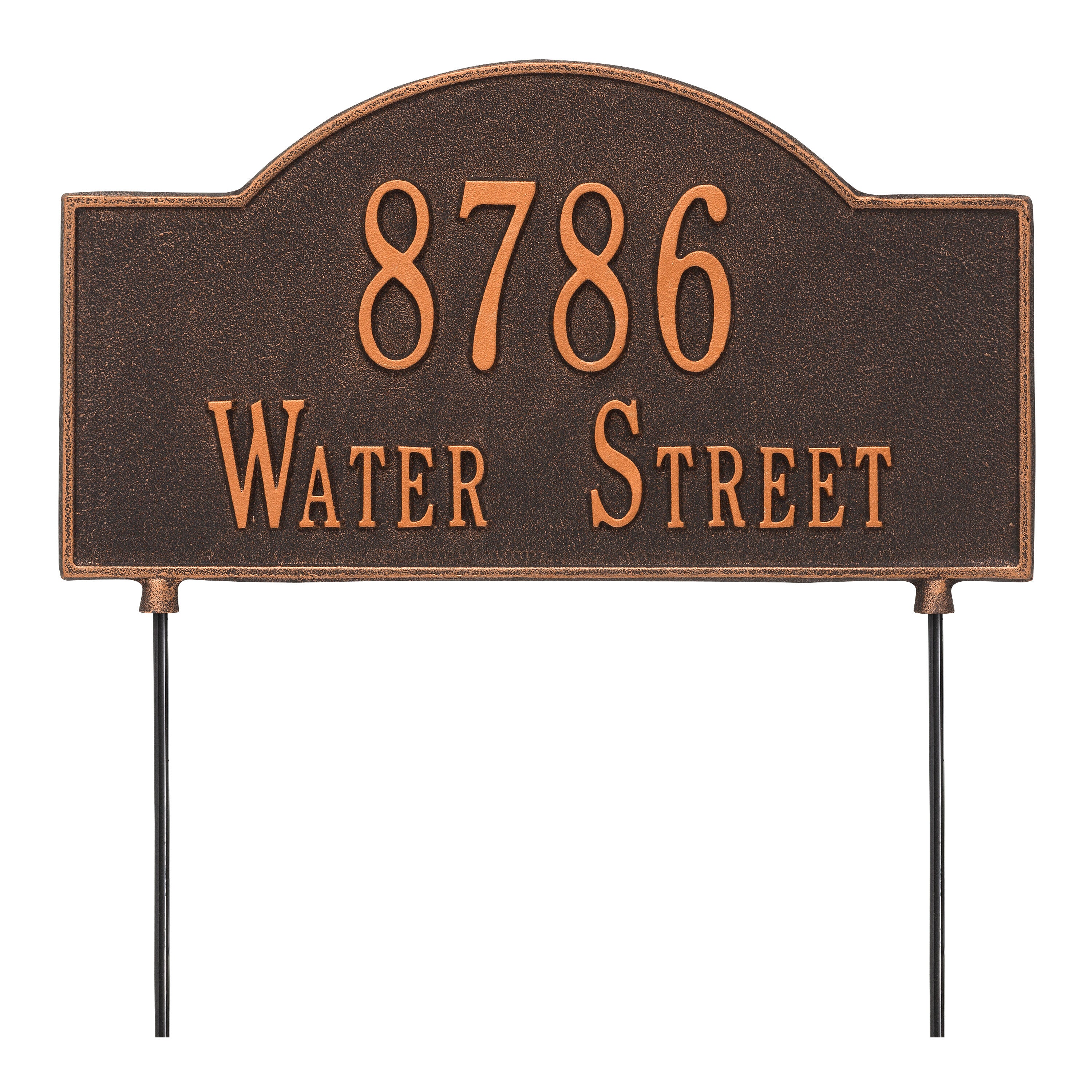 Personalized 2-Sided Arch Lawn Plaque