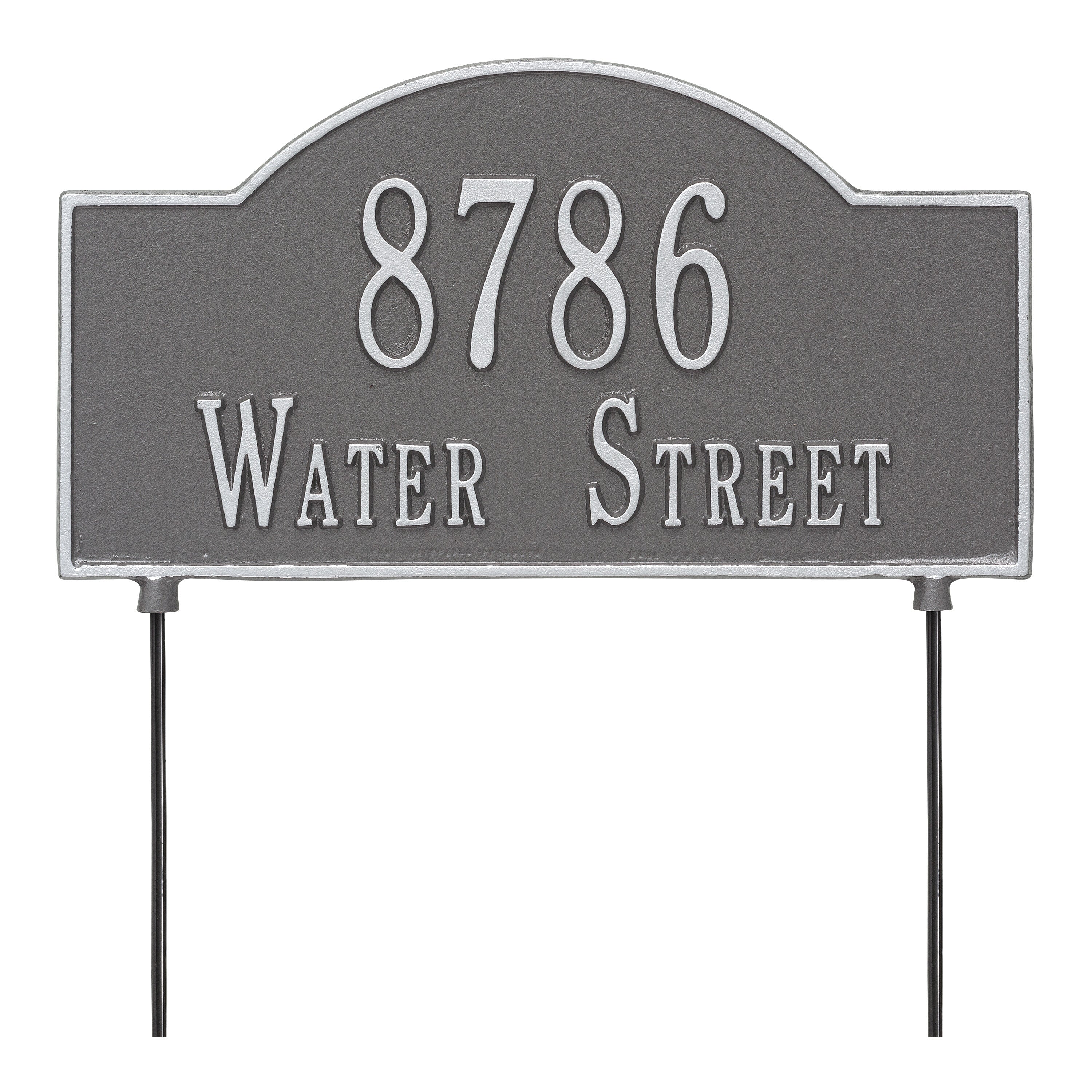 Personalized 2-Sided Arch Lawn Plaque