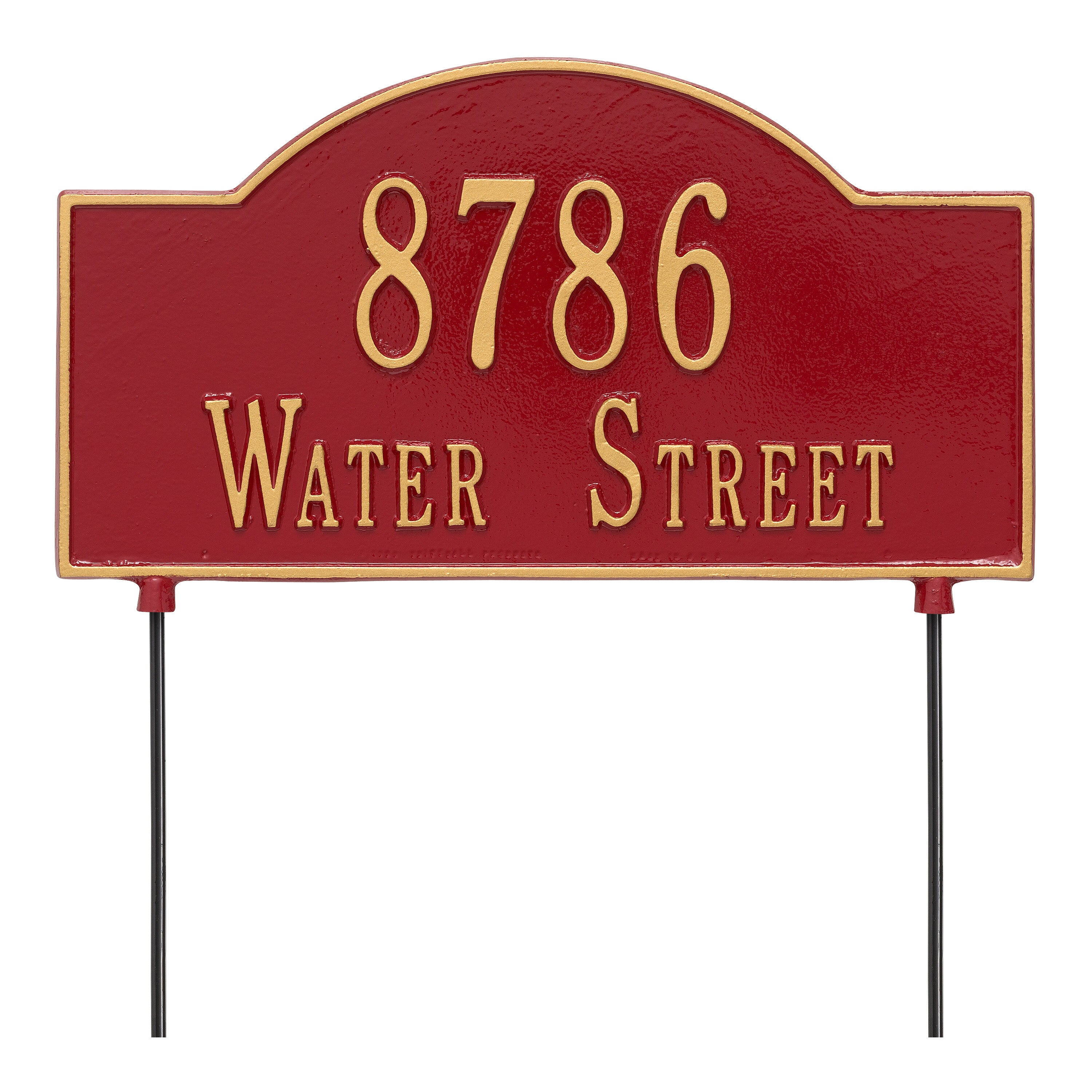 Personalized 2-Sided Arch Lawn Plaque