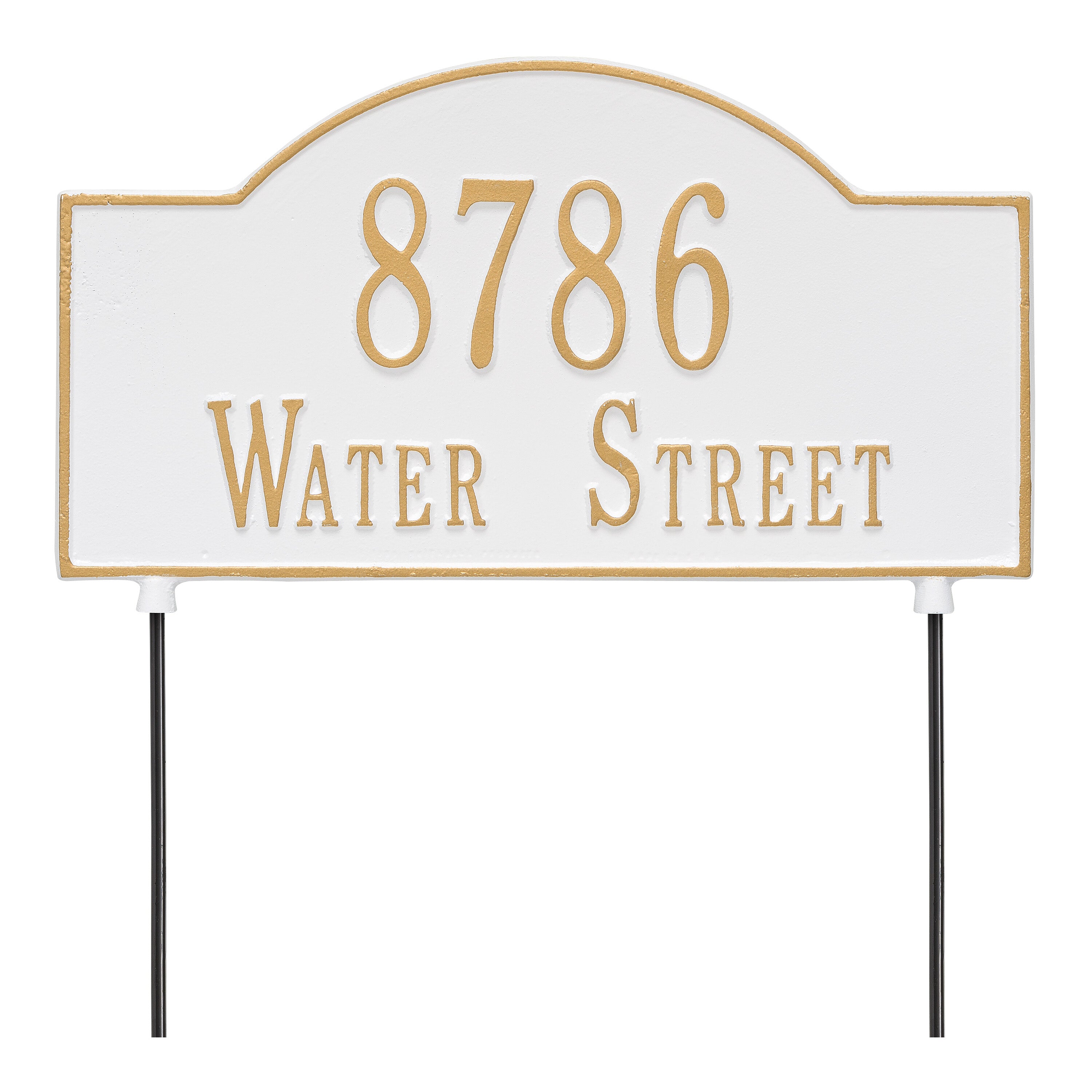 Personalized 2-Sided Arch Lawn Plaque