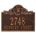 Acanthus Monogram Wall Address Plaque