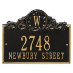 Acanthus Monogram Wall Address Plaque