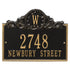 Acanthus Monogram Wall Address Plaque
