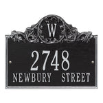 Acanthus Monogram Wall Address Plaque