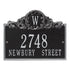 Acanthus Monogram Wall Address Plaque