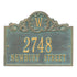 Acanthus Monogram Wall Address Plaque