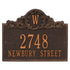 Acanthus Monogram Wall Address Plaque