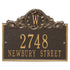 Acanthus Monogram Wall Address Plaque