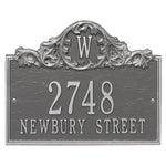 Acanthus Monogram Wall Address Plaque
