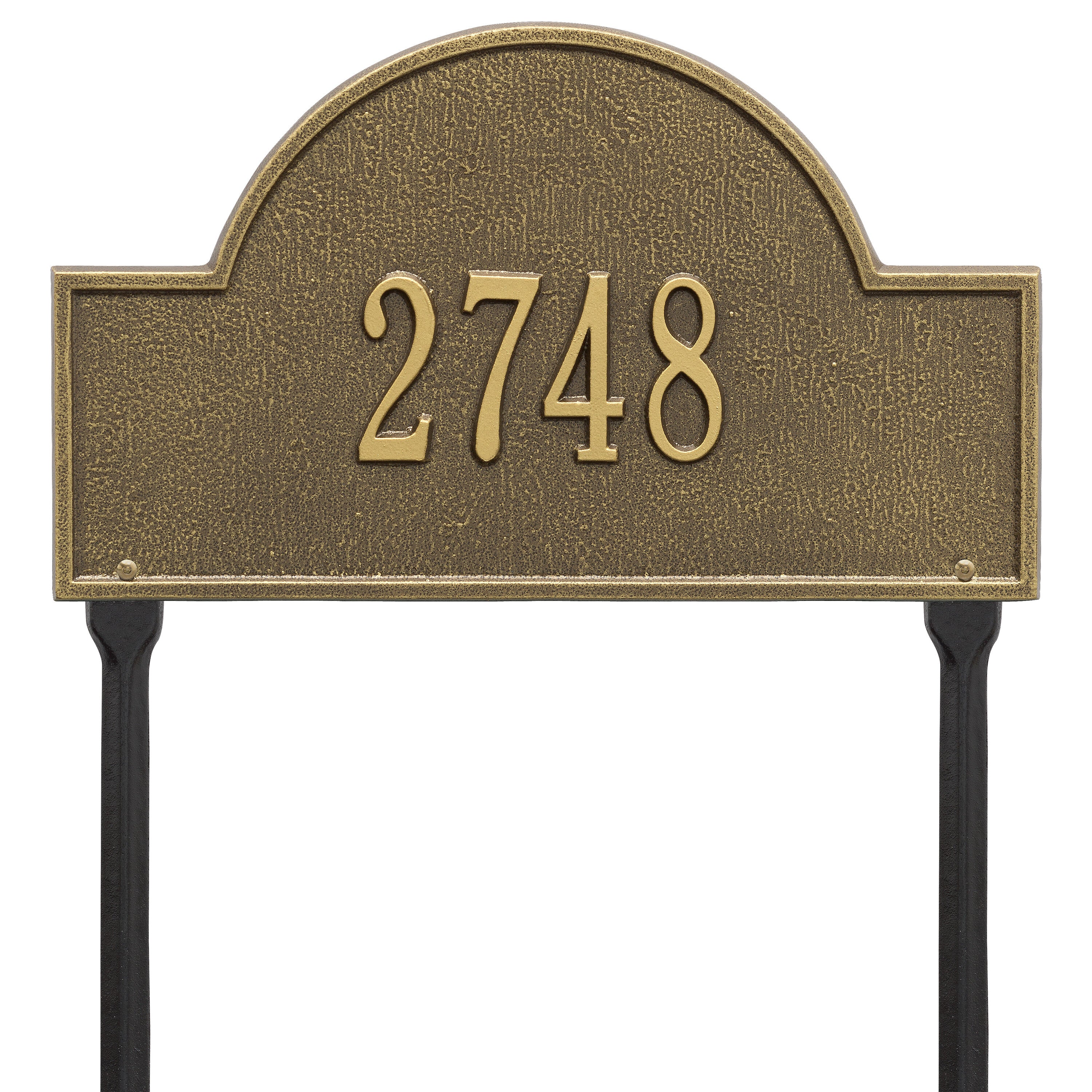 Arch Marker Standard Lawn Address Plaque