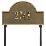 Arch Marker Standard Lawn Address Plaque