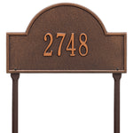 Arch Marker Standard Lawn Address Plaque