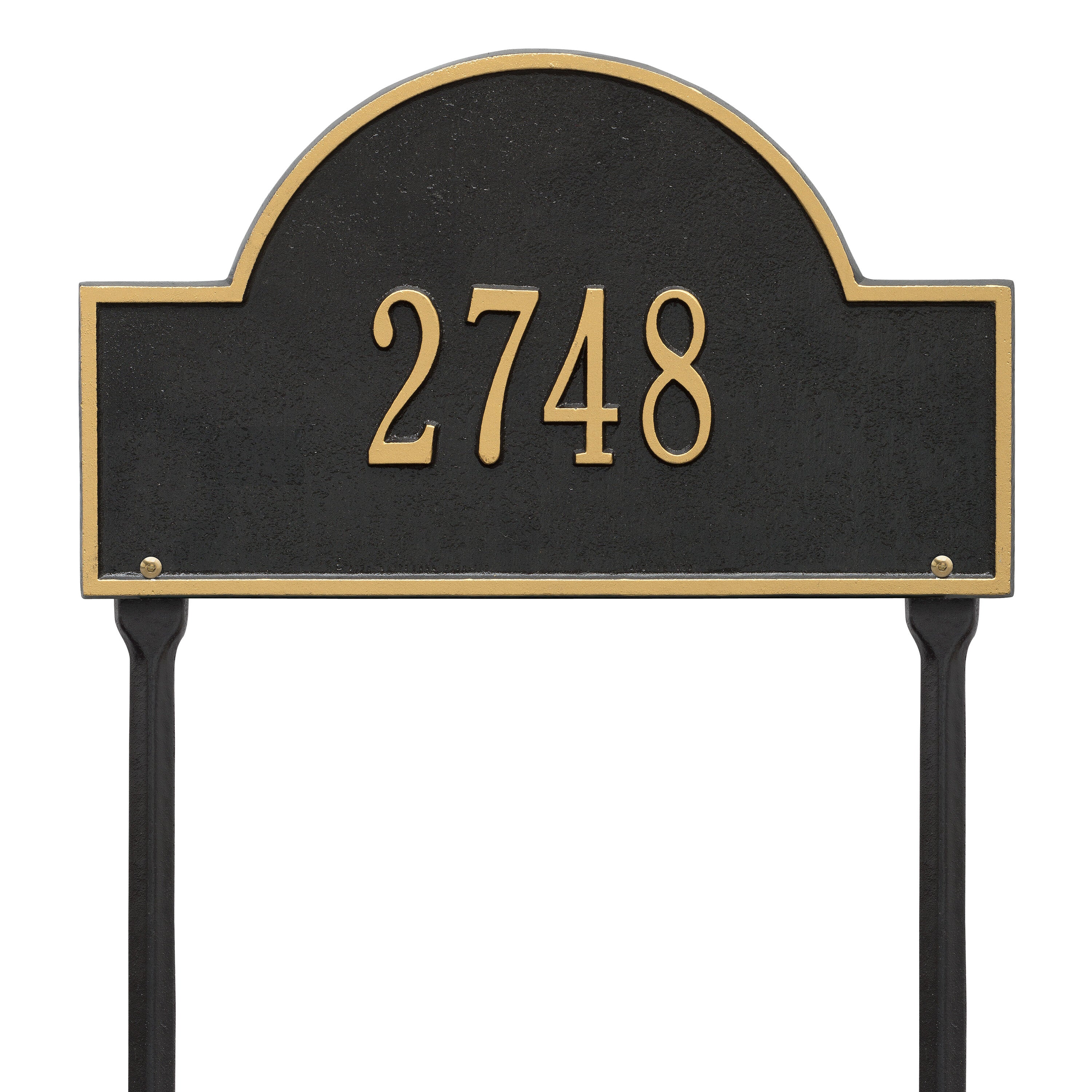 Arch Marker Standard Lawn Address Plaque
