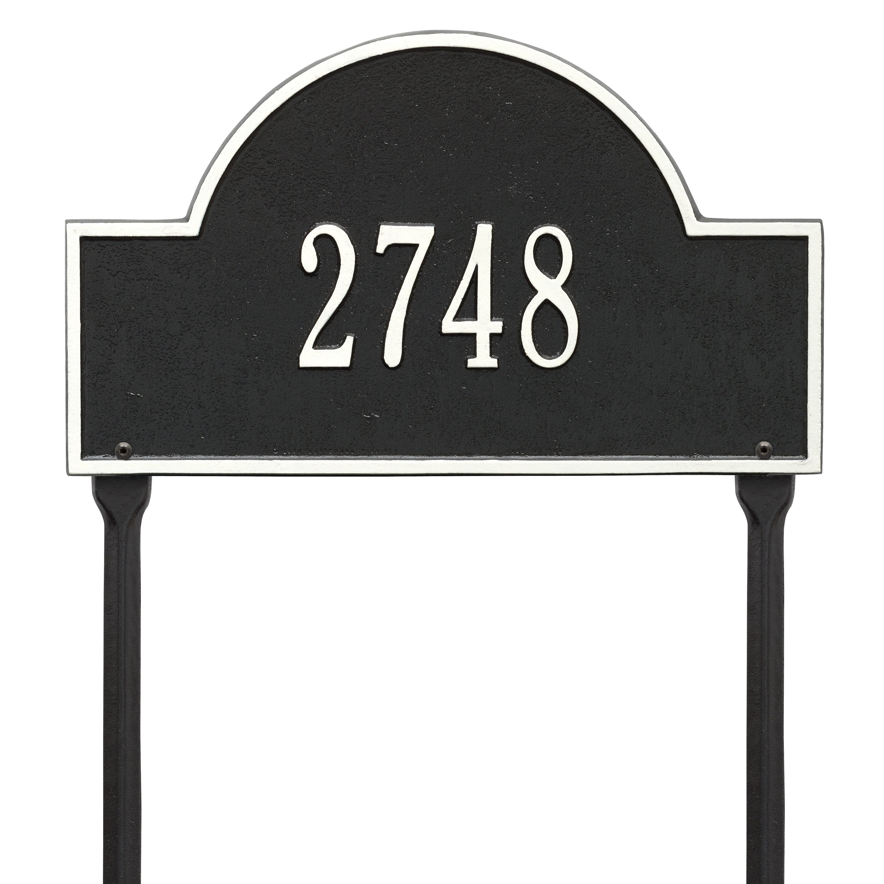 Arch Marker Standard Lawn Address Plaque