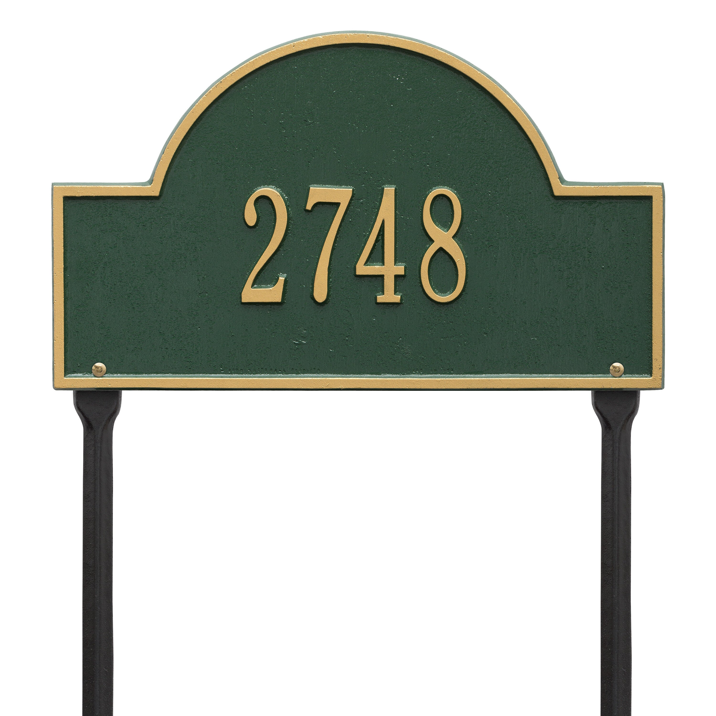 Arch Marker Standard Lawn Address Plaque