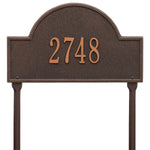 Arch Marker Standard Lawn Address Plaque