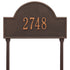 Arch Marker Standard Lawn Address Plaque