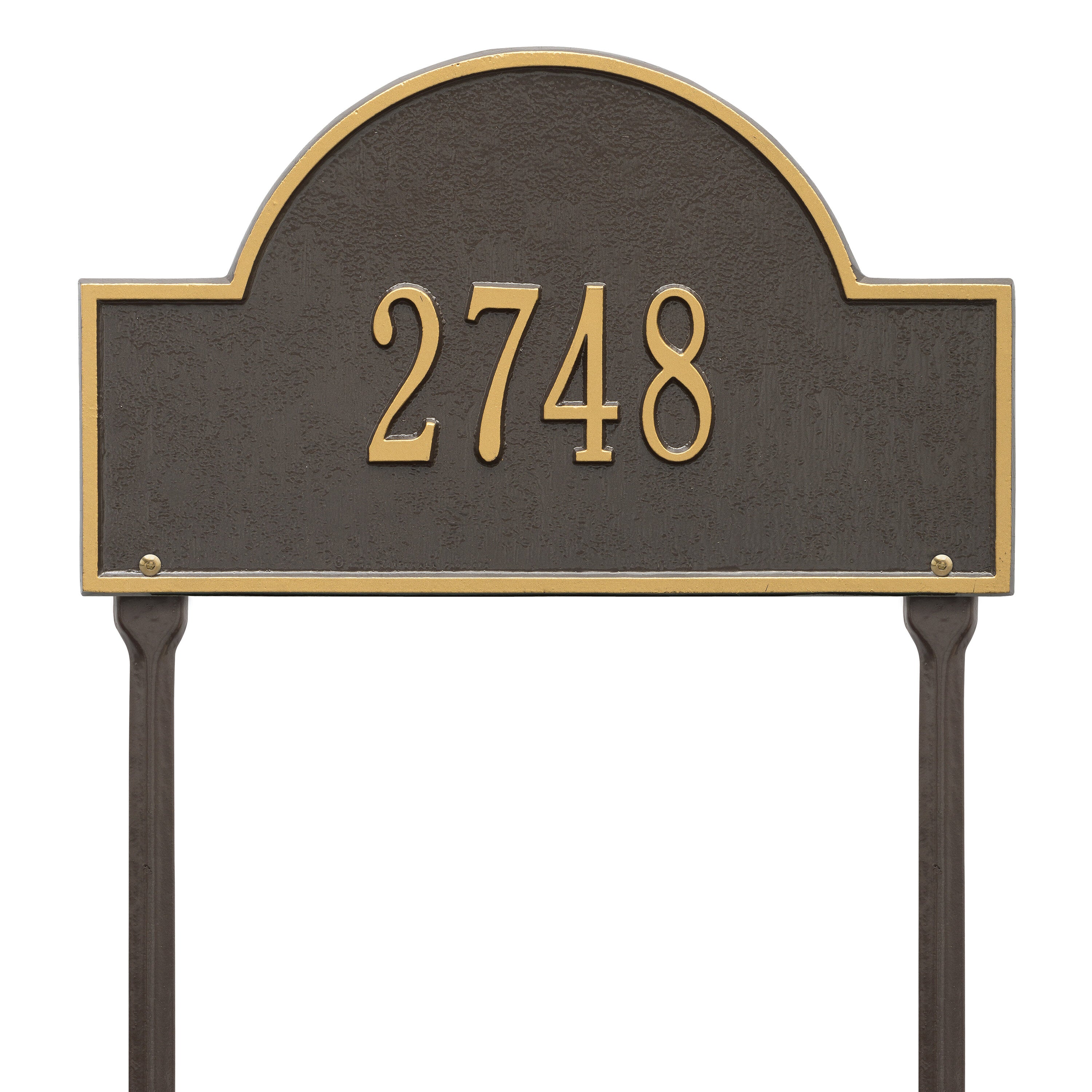 Arch Marker Standard Lawn Address Plaque