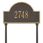 Arch Marker Standard Lawn Address Plaque