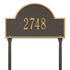 Arch Marker Standard Lawn Address Plaque