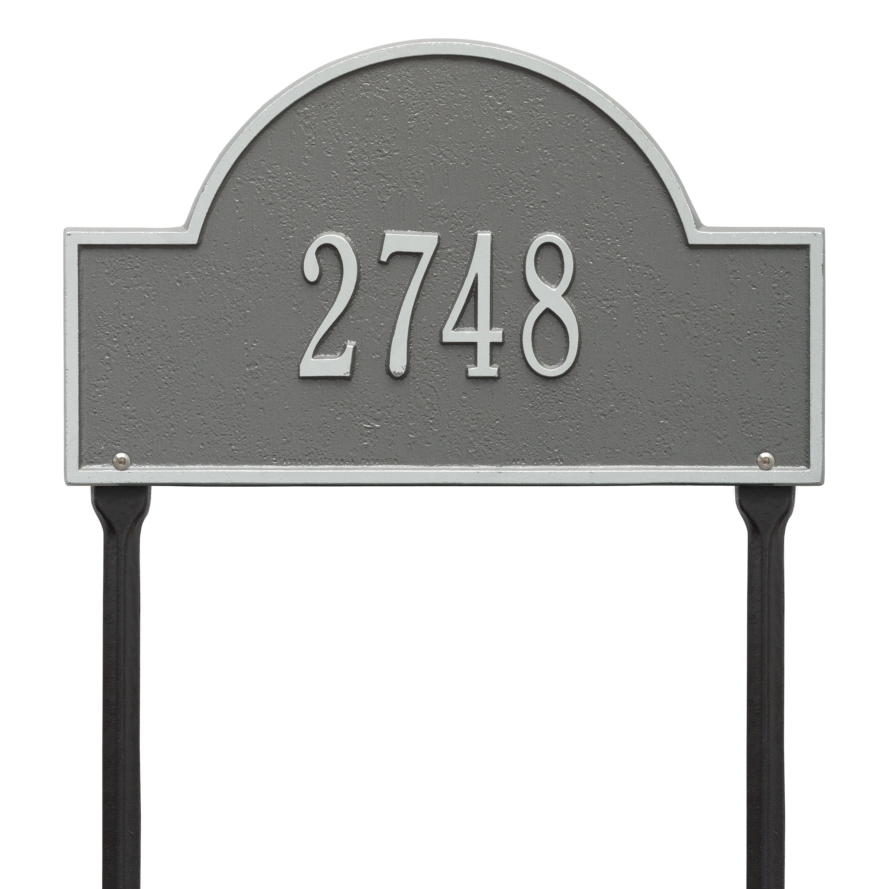 Arch Marker Standard Lawn Address Plaque