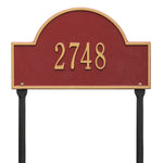 Arch Marker Standard Lawn Address Plaque