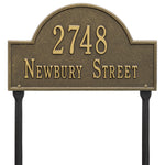 Arch Marker Standard Lawn Address Plaque