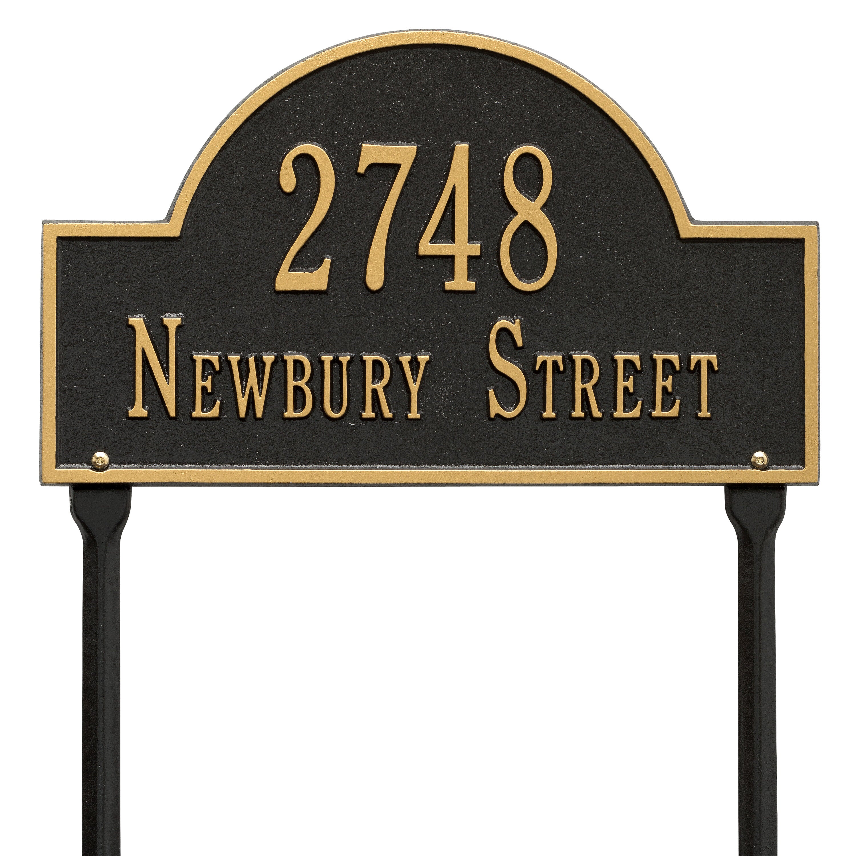 Arch Marker Standard Lawn Address Plaque