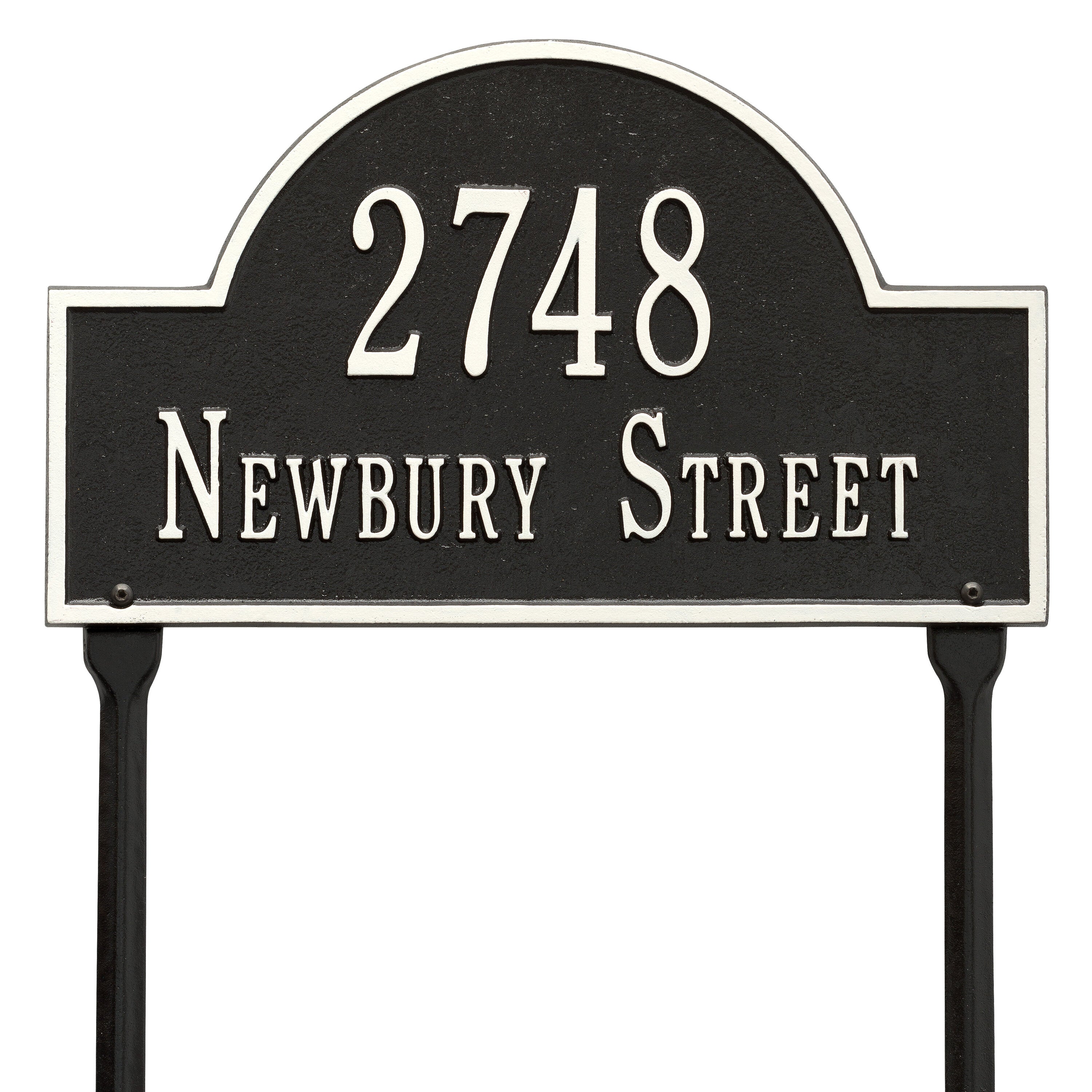 Arch Marker Standard Lawn Address Plaque