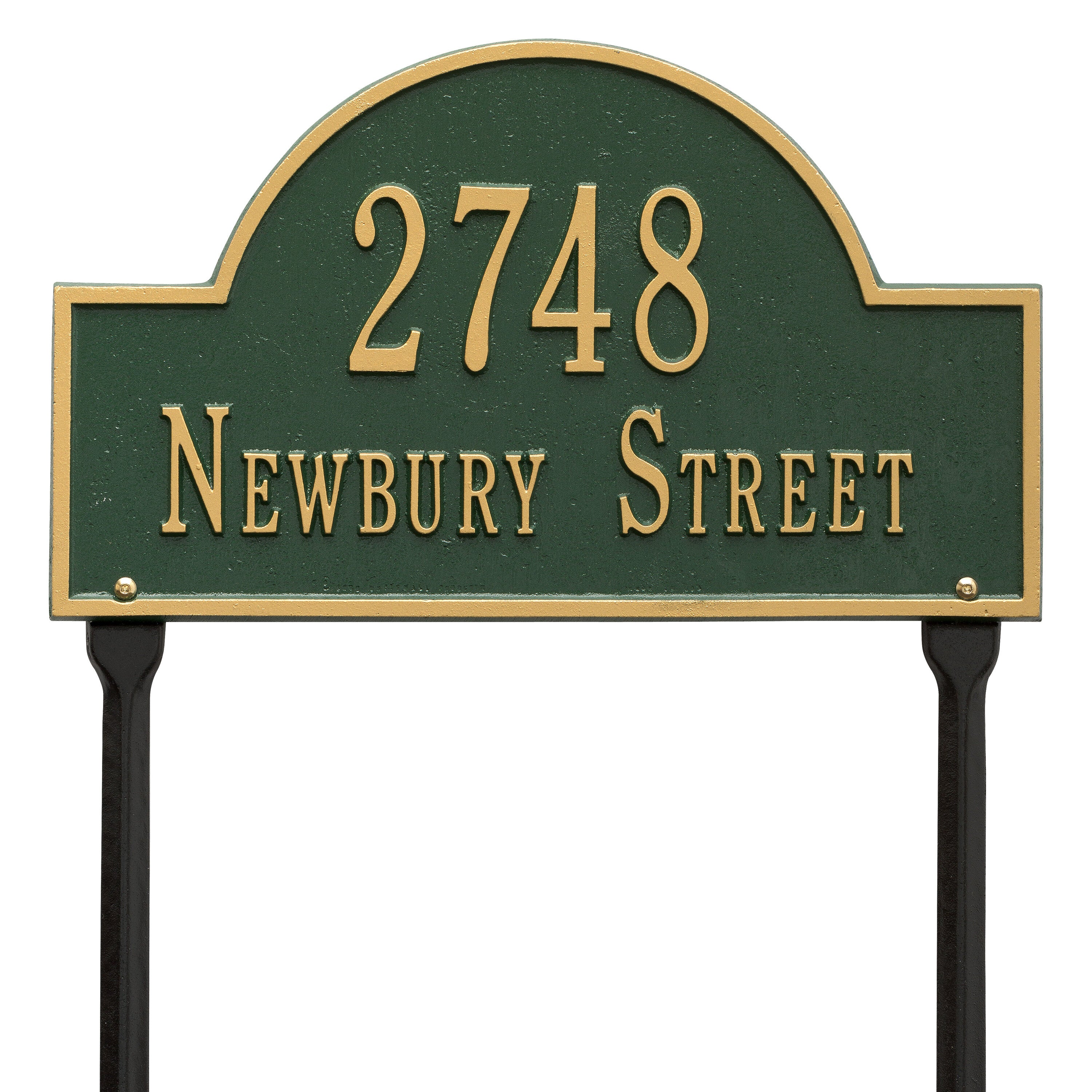 Arch Marker Standard Lawn Address Plaque