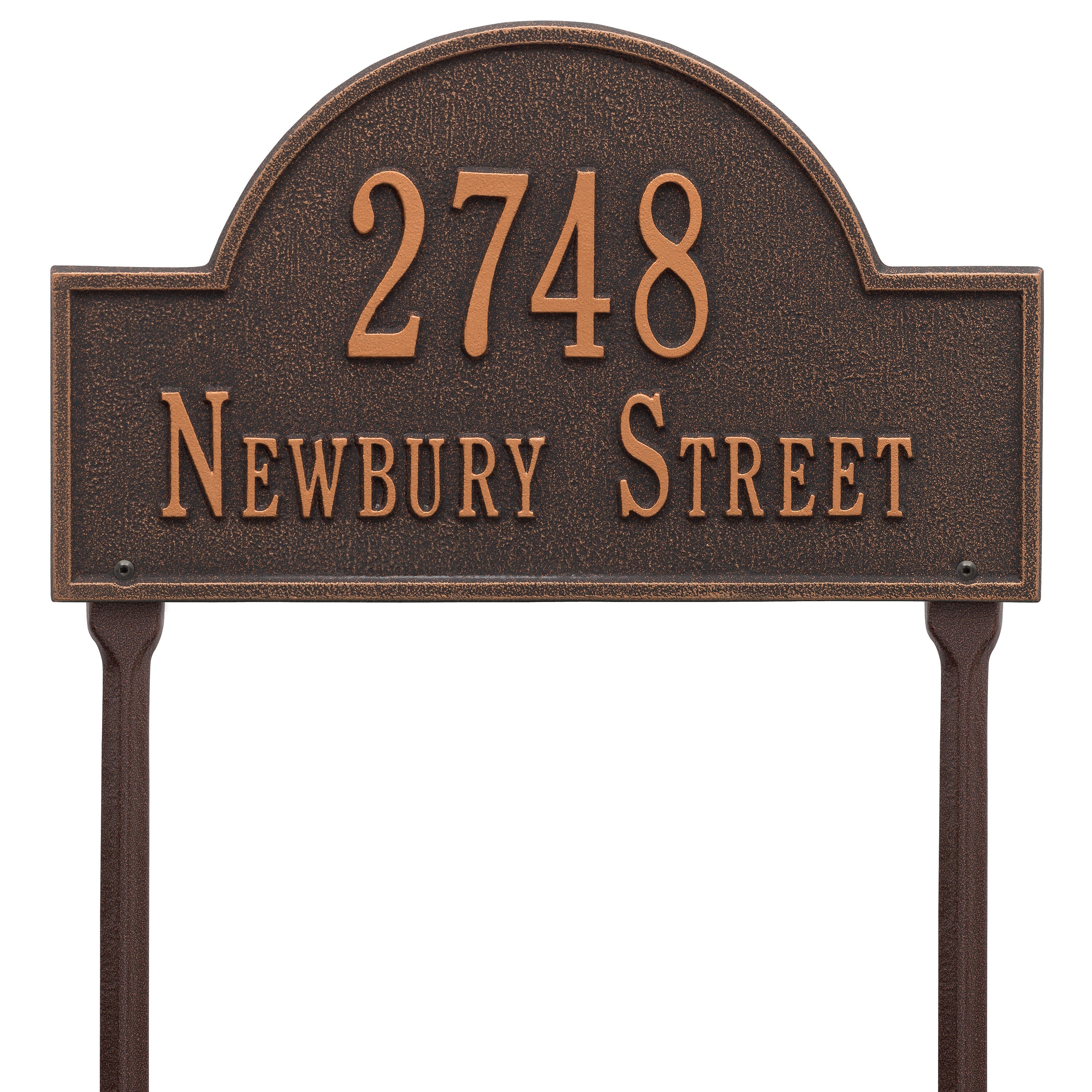 Arch Marker Standard Lawn Address Plaque