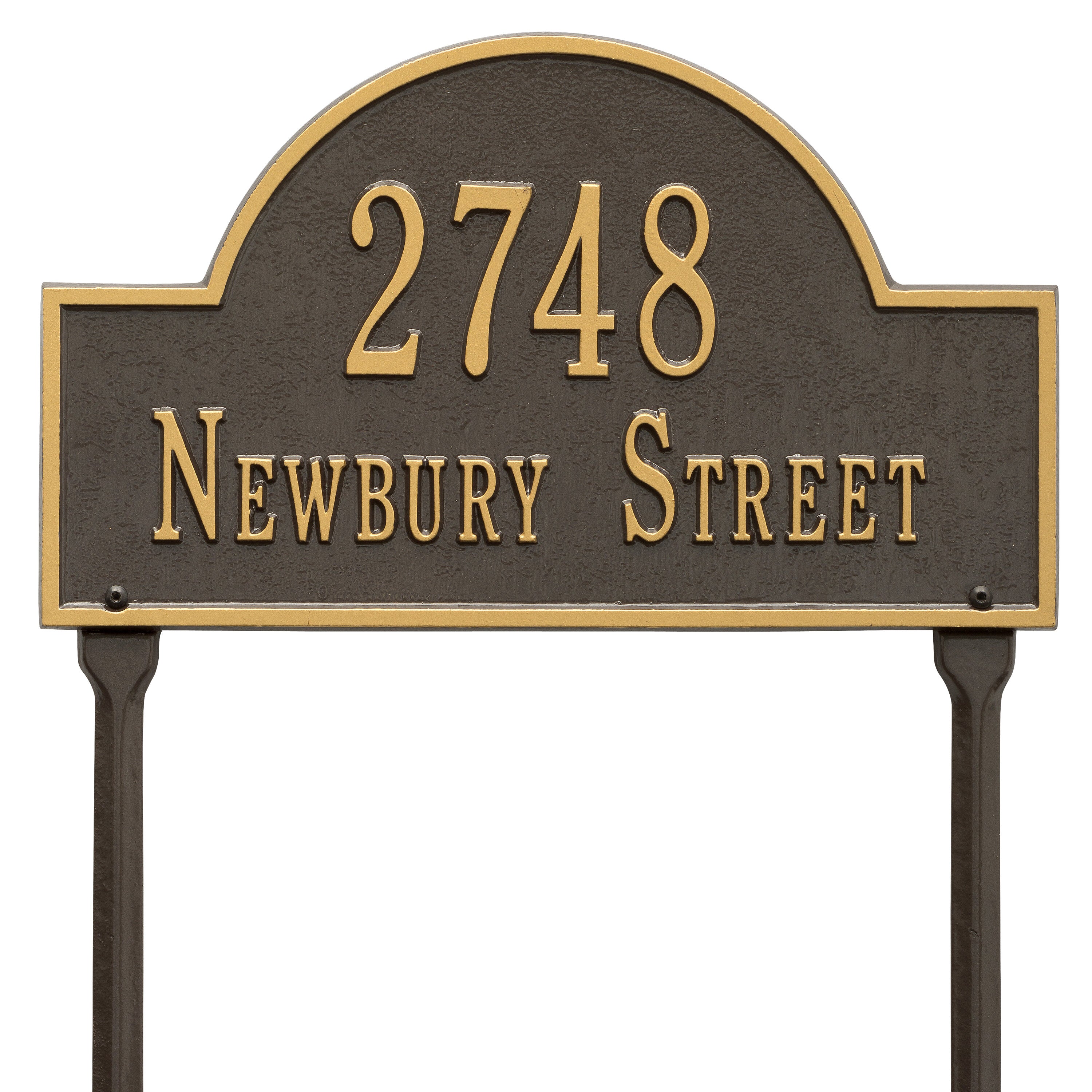 Arch Marker Standard Lawn Address Plaque
