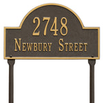 Arch Marker Standard Lawn Address Plaque