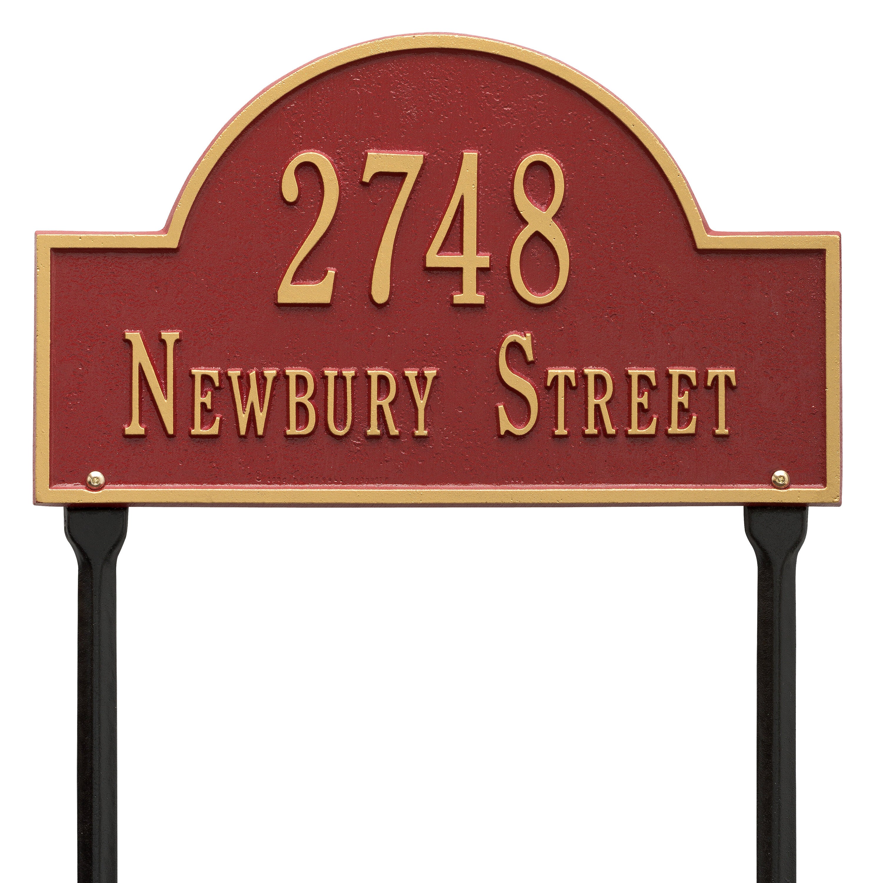 Arch Marker Standard Lawn Address Plaque