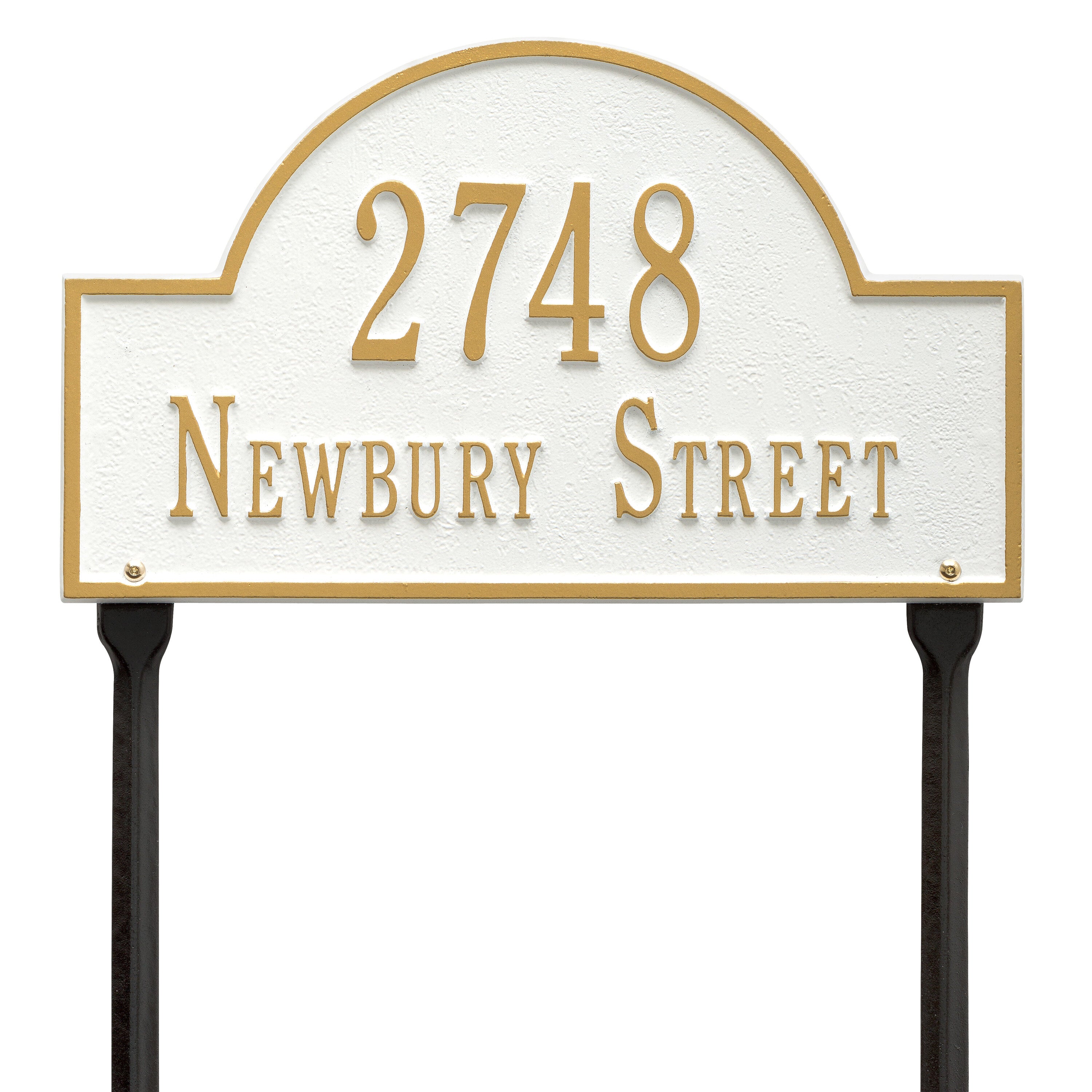 Arch Marker Standard Lawn Address Plaque