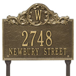 Acanthus Monogram Lawn Address Plaque