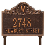 Acanthus Monogram Lawn Address Plaque