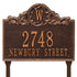 Acanthus Monogram Lawn Address Plaque