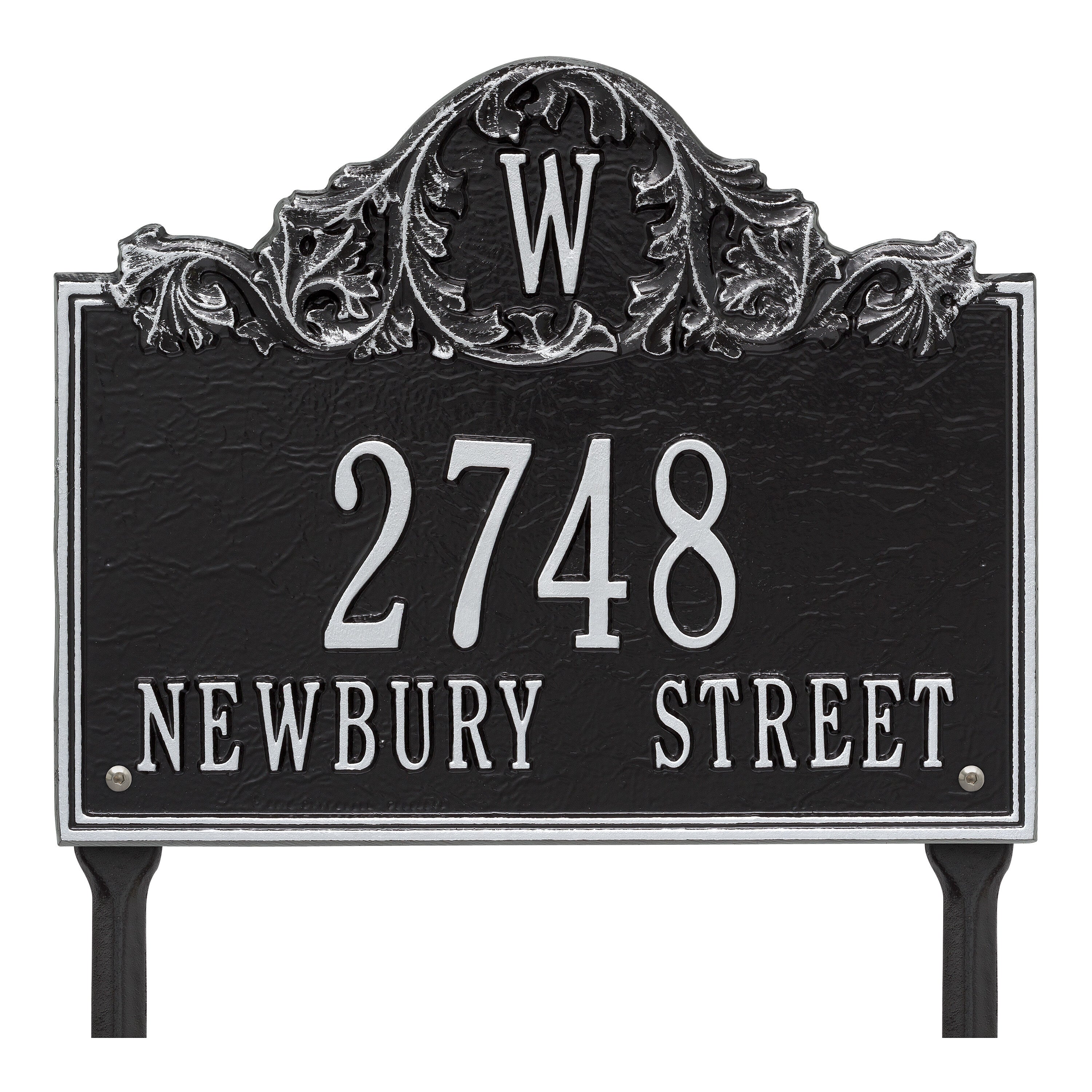 Acanthus Monogram Lawn Address Plaque