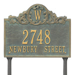 Acanthus Monogram Lawn Address Plaque